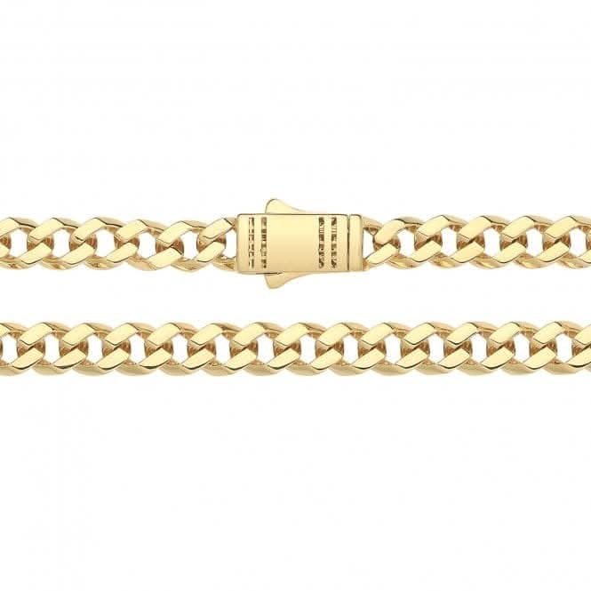 9CT Yellow Gold Open Cuban Link Chain CH553