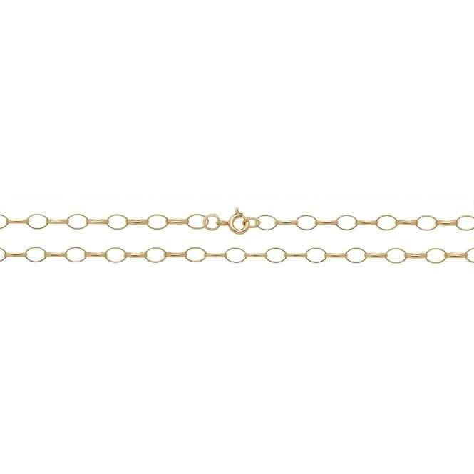 9ct Gold Oval Belcher Chain CH105