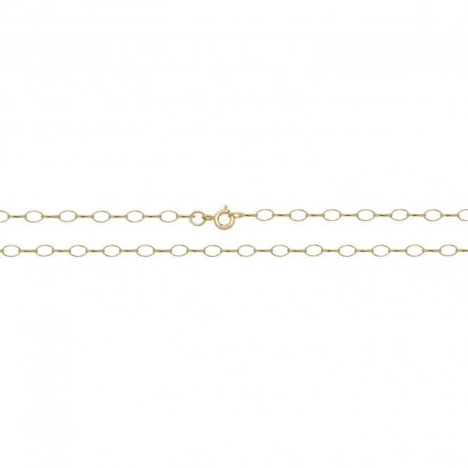 9ct Gold Oval Belcher Chain CH105