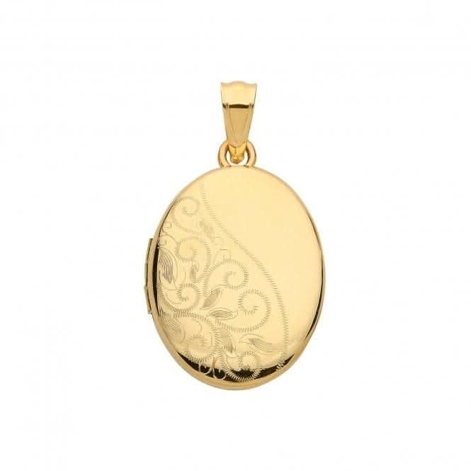9ct Yellow Gold Oval Locket PN1084
