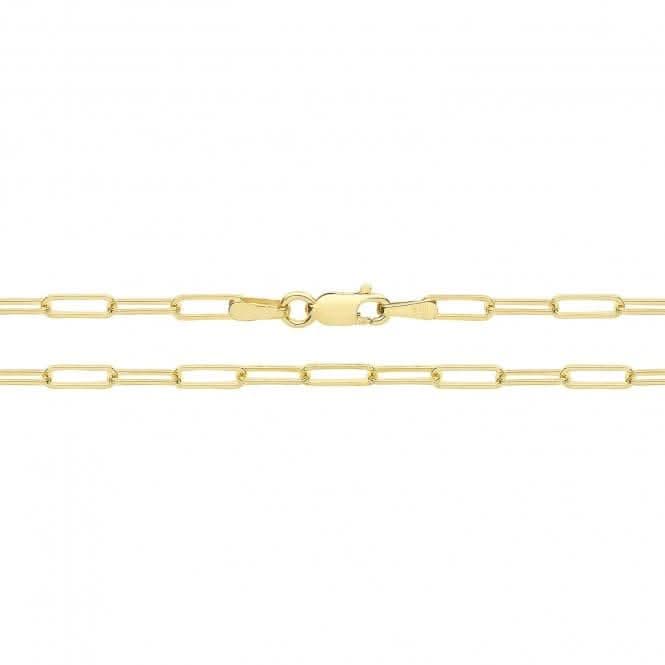 9ct Yellow Gold Paperclip Chain 045