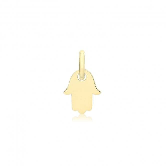 9ct Yellow Gold Plain Hamsa Pendant PN1329