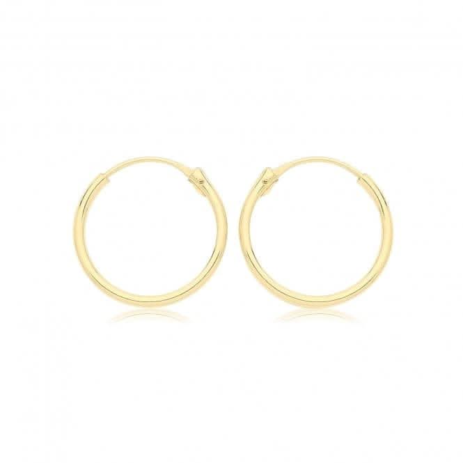 9ct Gold Sleek ES156 Sleepers - 0.32g Weight