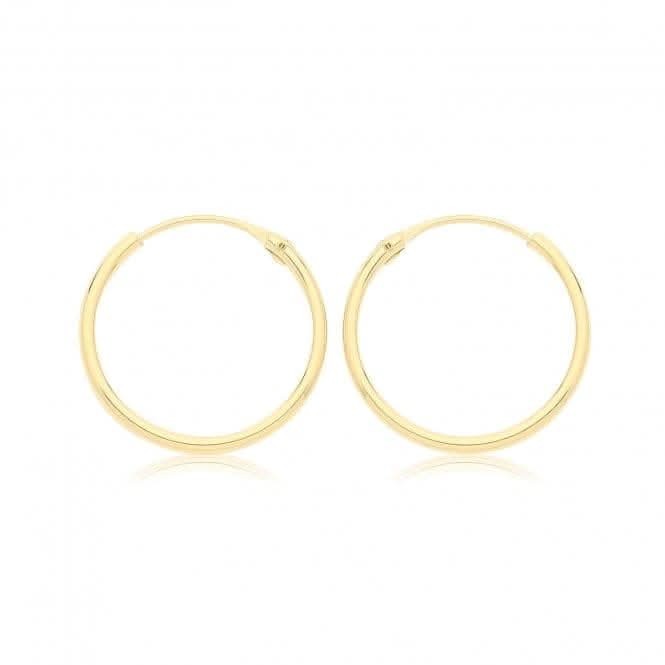 9ct Gold Sleek ES156 Sleepers - 0.32g Weight