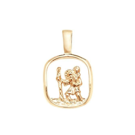 9ct Yellow Gold St Christopher Pendant PN1051