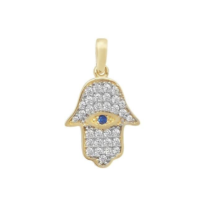 9ct Yellow Gold Zirconia Pendant PN990