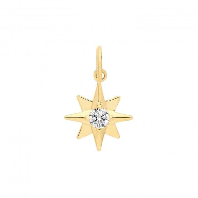 9ct Yellow Gold Zirconia Set Star Charm PN1173