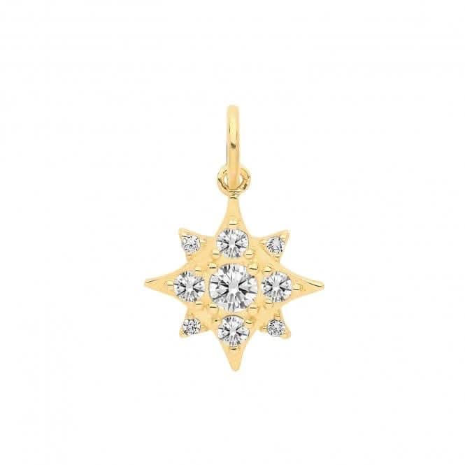 9ct Yellow Gold Zirconia Set Star Charm PN1175