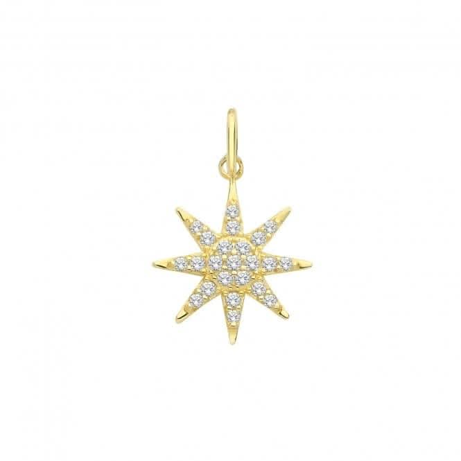 9ct Yellow Gold Zirconia Set Star Charm PN1176