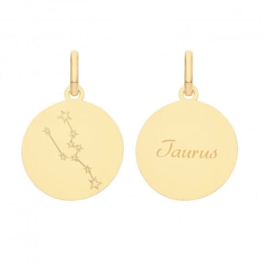 9ct Yellow Gold Zodiac Constellation Taurus PN1222