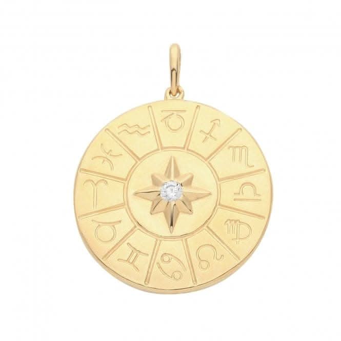 9ct Yellow Gold Zodiac Pendant PN1285