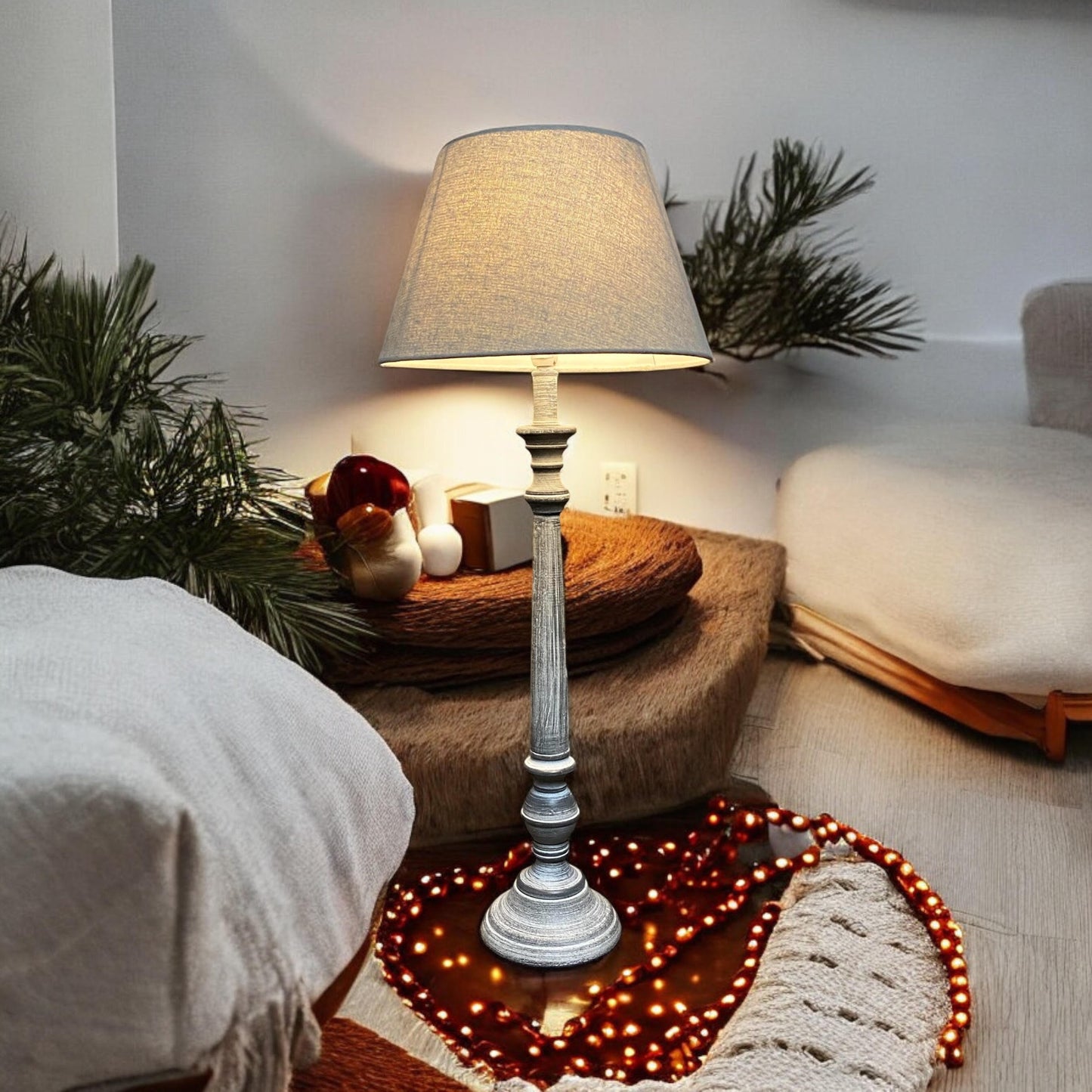 60CM TRADITIONAL LAMP AND SHADE
