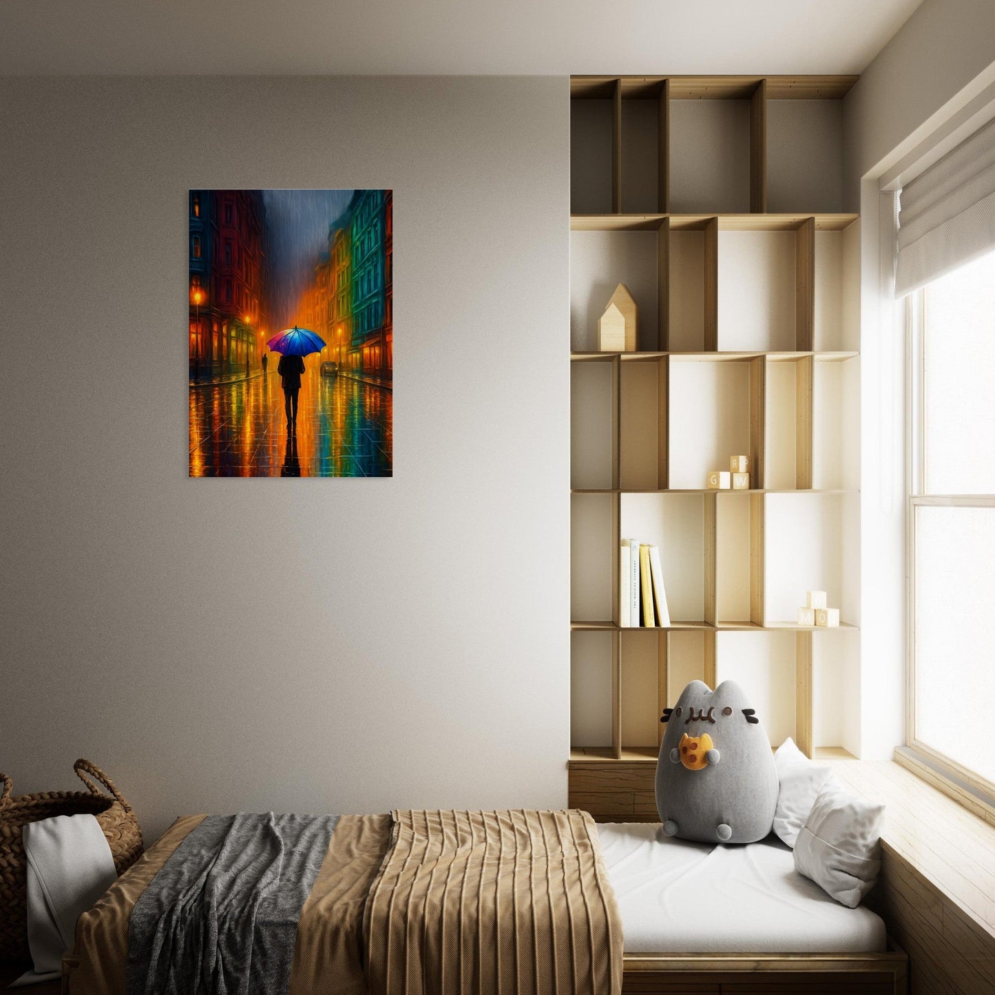 Moody Urban Street Scene Poster