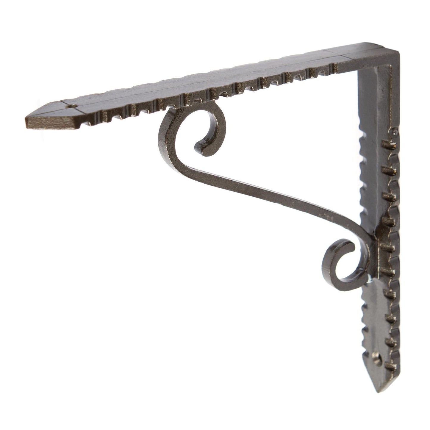 150mm Notched Scroll Iron Shelf Bracket