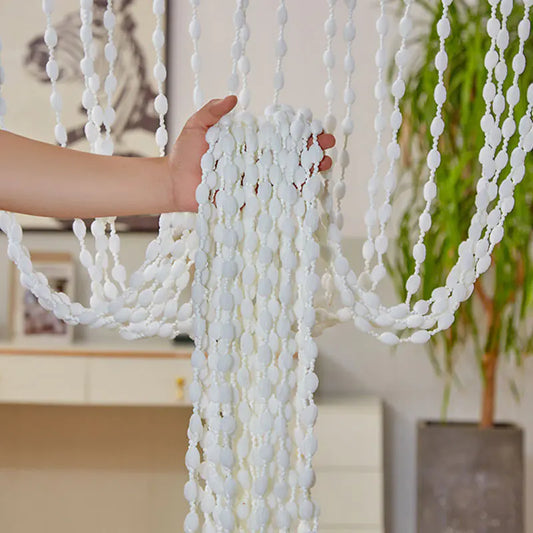 Elegant Beaded Doorway Curtain – Decorative Room Divider for Home