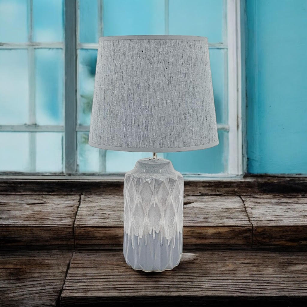 43CM HAND FINISHED LAMP AND SHADE