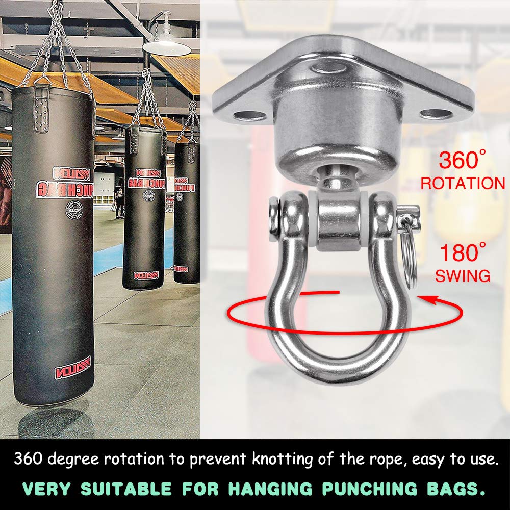 9M Stainless Steel Hanger with Smooth Swivel – 1500 lb Capacity