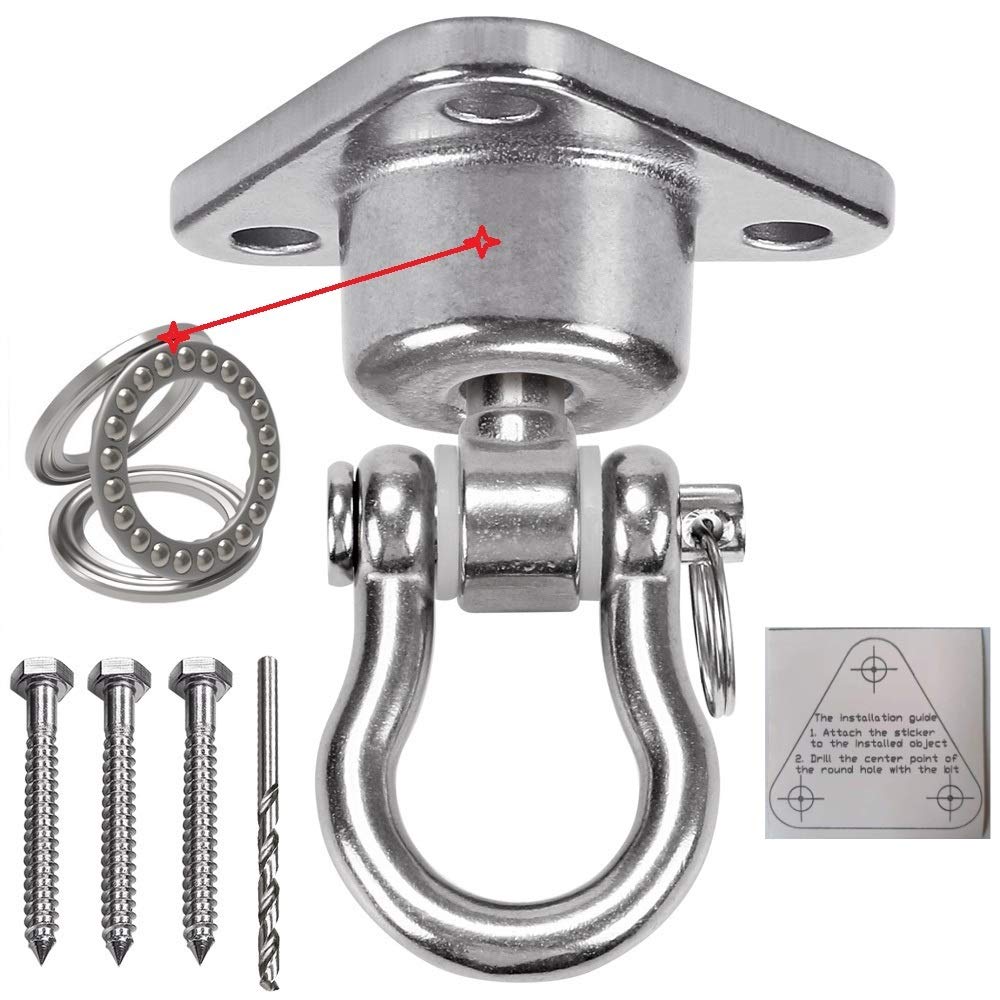 9M Stainless Steel Hanger with Smooth Swivel – 1500 lb Capacity