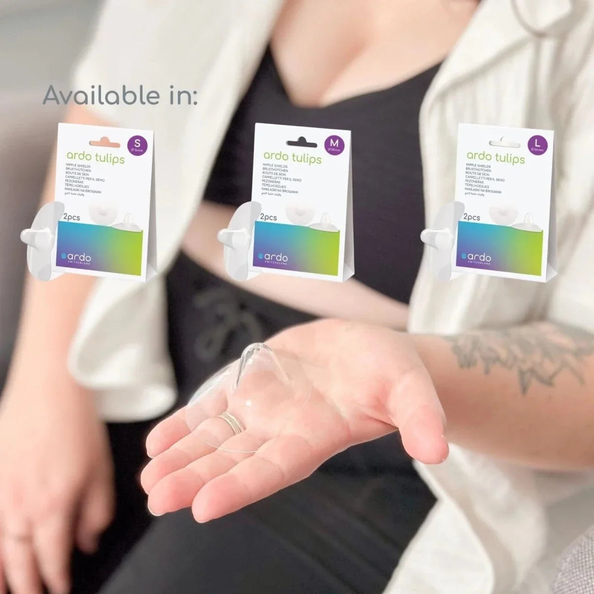 Ardo Tulips Contact Nipple Shields L Size 2 pcs