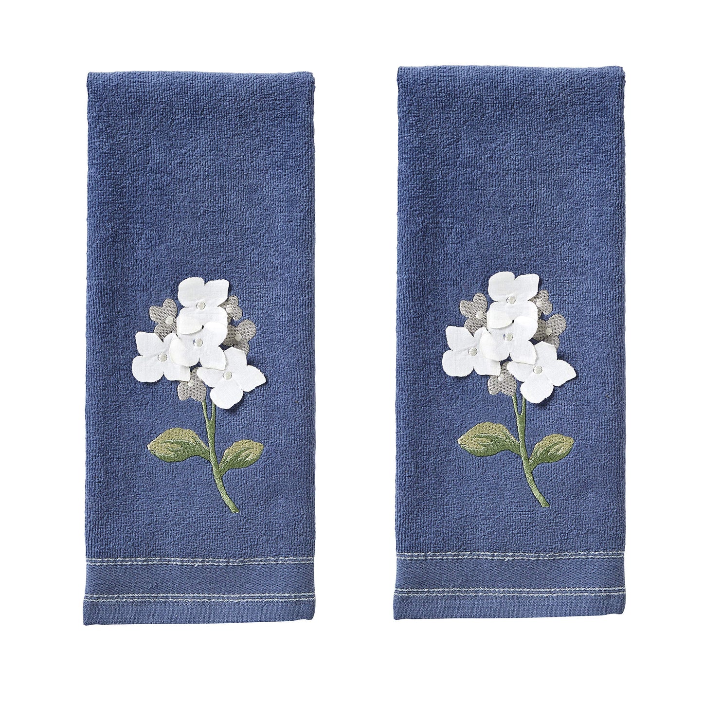 SKL Home by Saturday Knight Ltd. Farm Hydrangea Hand Towel, Set of 2, Blue