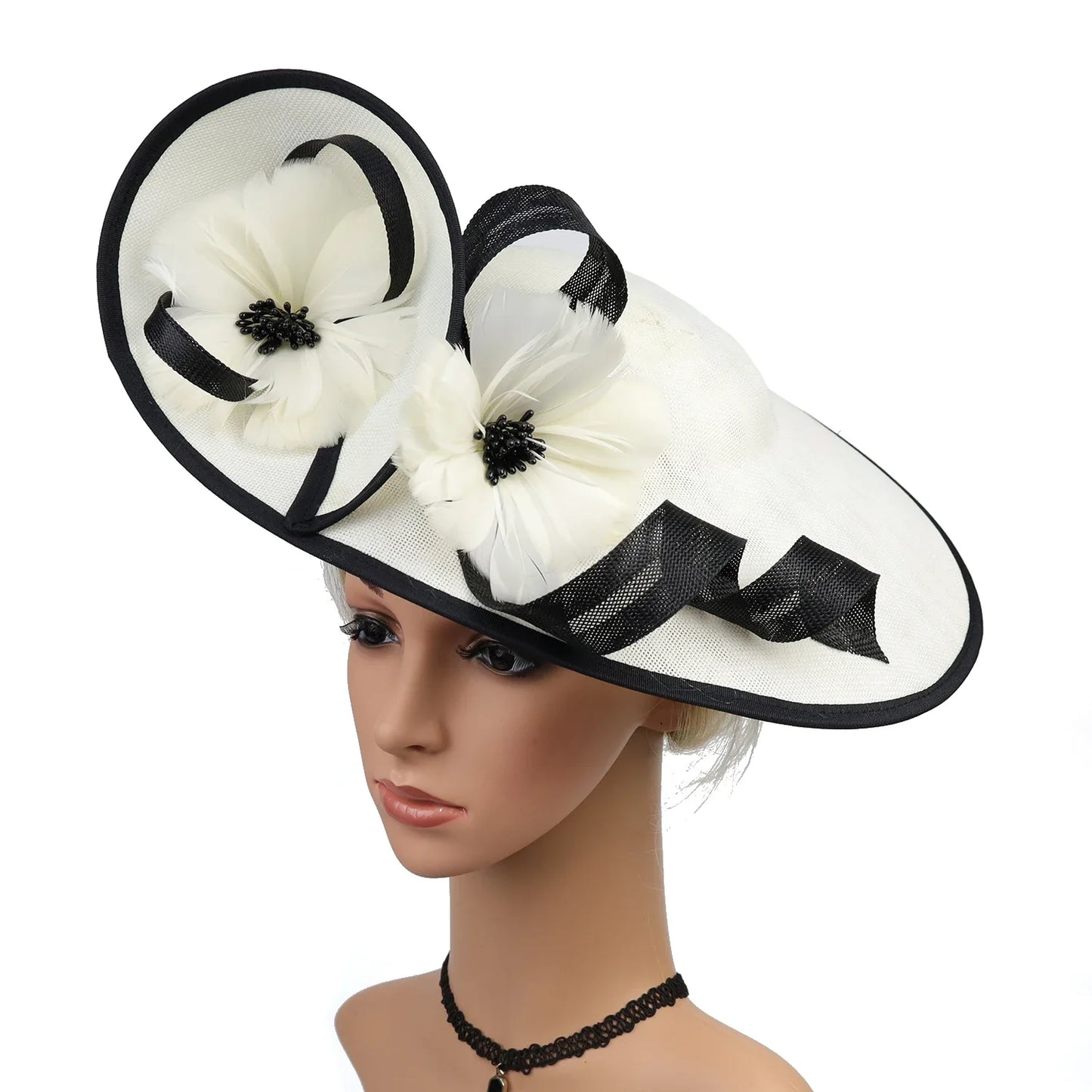 Christmas Sinamay Fascinator Perfect Wedding Hat Unique Derby Party Hat Fashion Church Hats Bride Headband Fascinators for Women