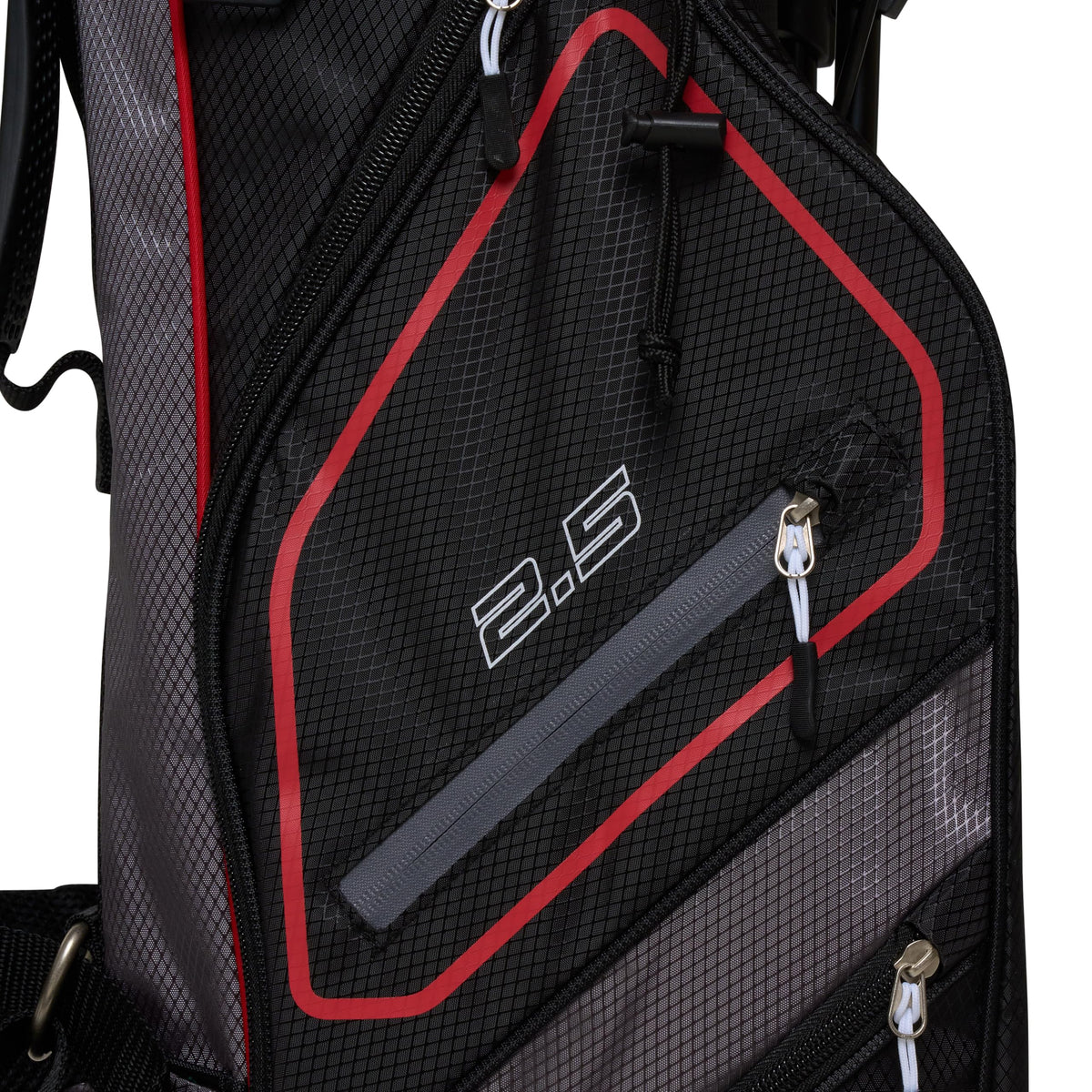 Fazer 2.5 Golf Stand Bag - Lightweight Travel & Shoe Storage with 4-Way Club Divider - Compact Design with Dual Straps & Multiple Pockets for Easy