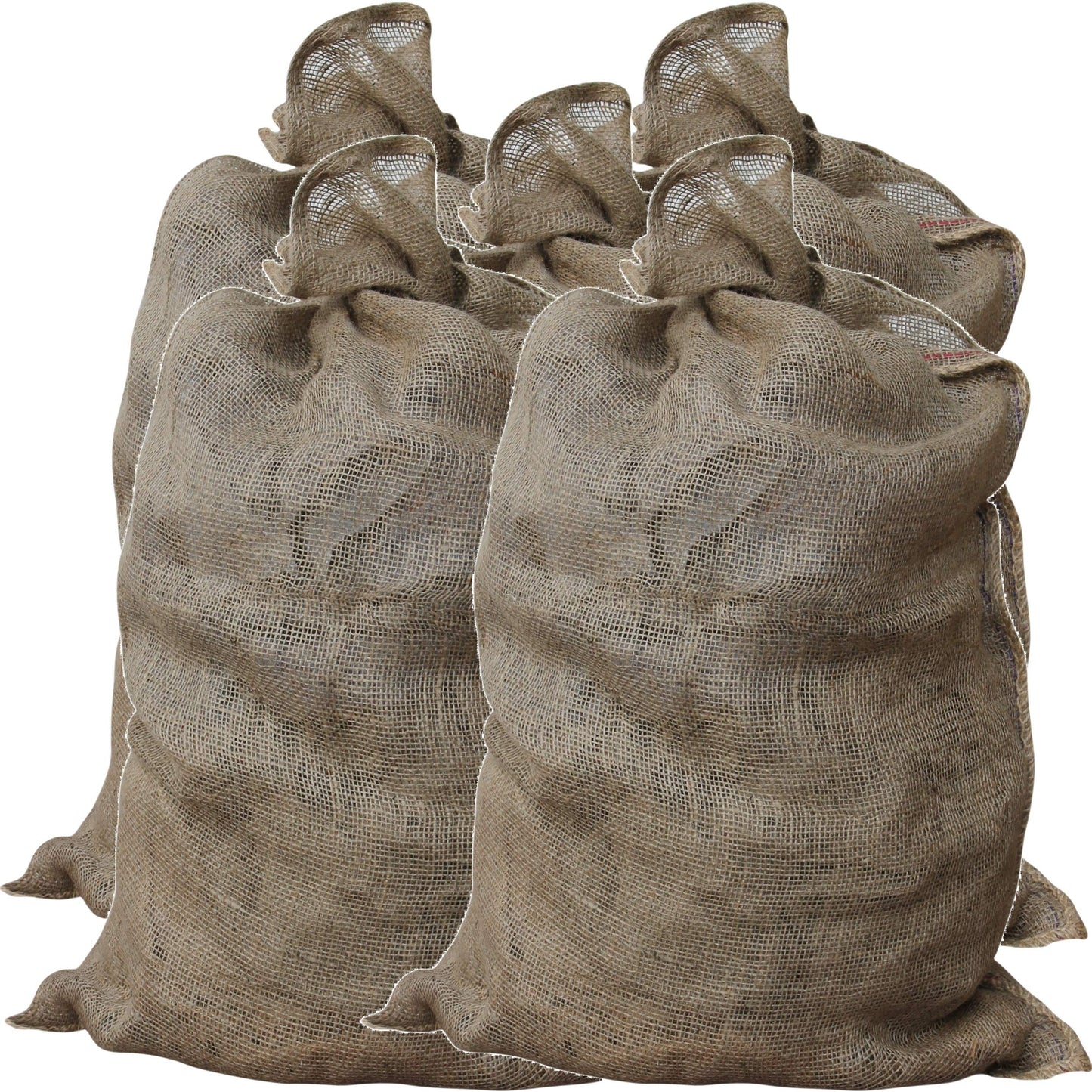 GardenMate Pack of 10 Universal large Hessian Jute Sacks, each bag 105x60 cm, large hessian bags made of 200gsm fabric - Burlap sack suitable for