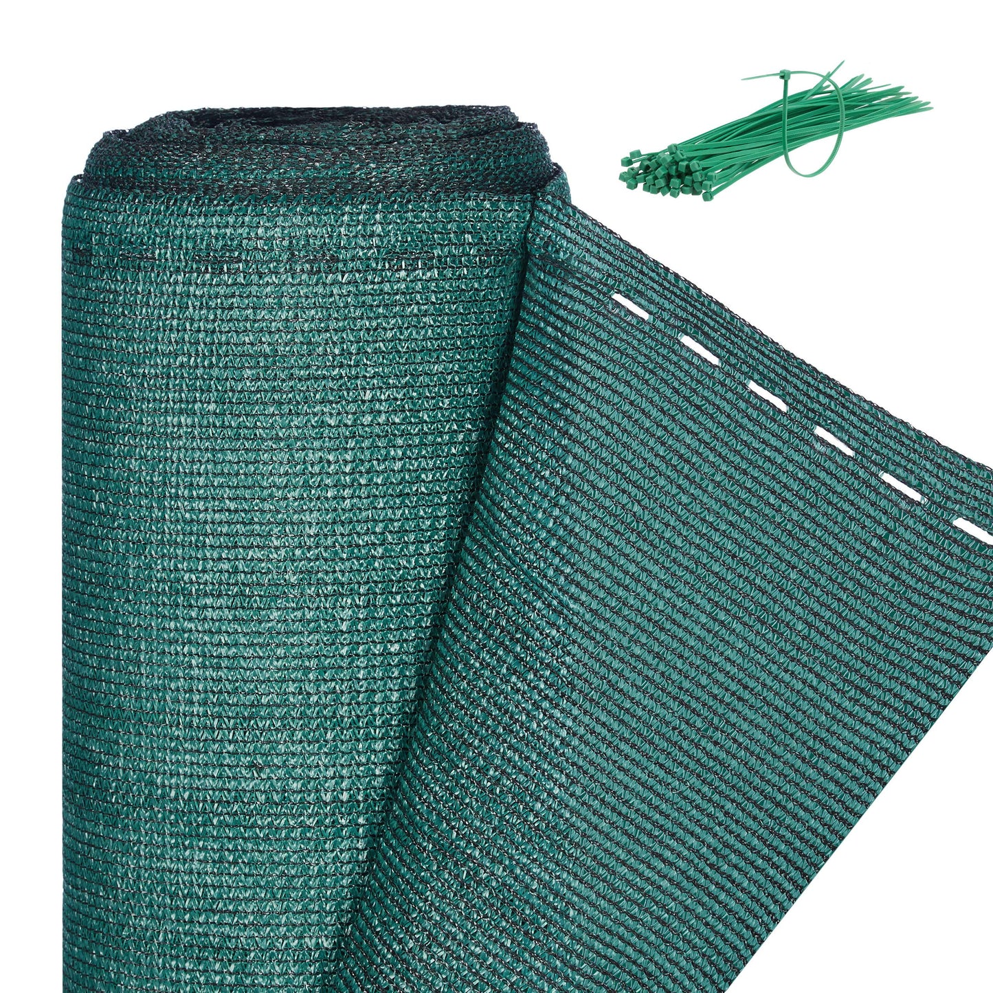 Relaxdays Fence Netting, Privacy Shield for Fences & Railing, HDPE Net, UV-Resistant, Weatherproof, 1.5 x 25 m, Green