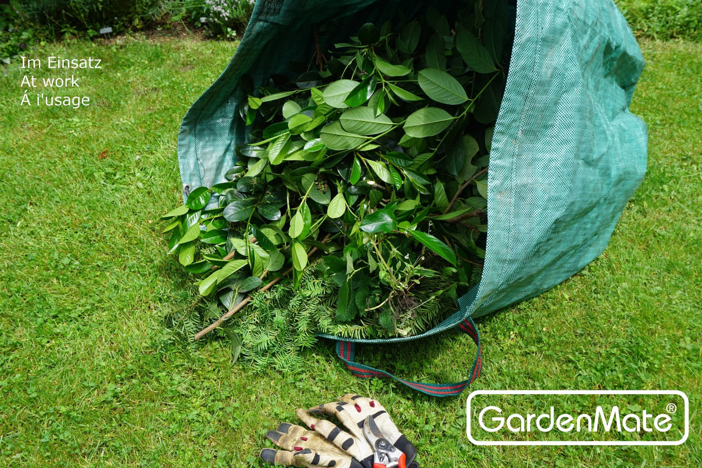 GardenMate pack of 5 extra large 500L PROFESSIONAL garden waste bags (H86 cm, D86 cm)