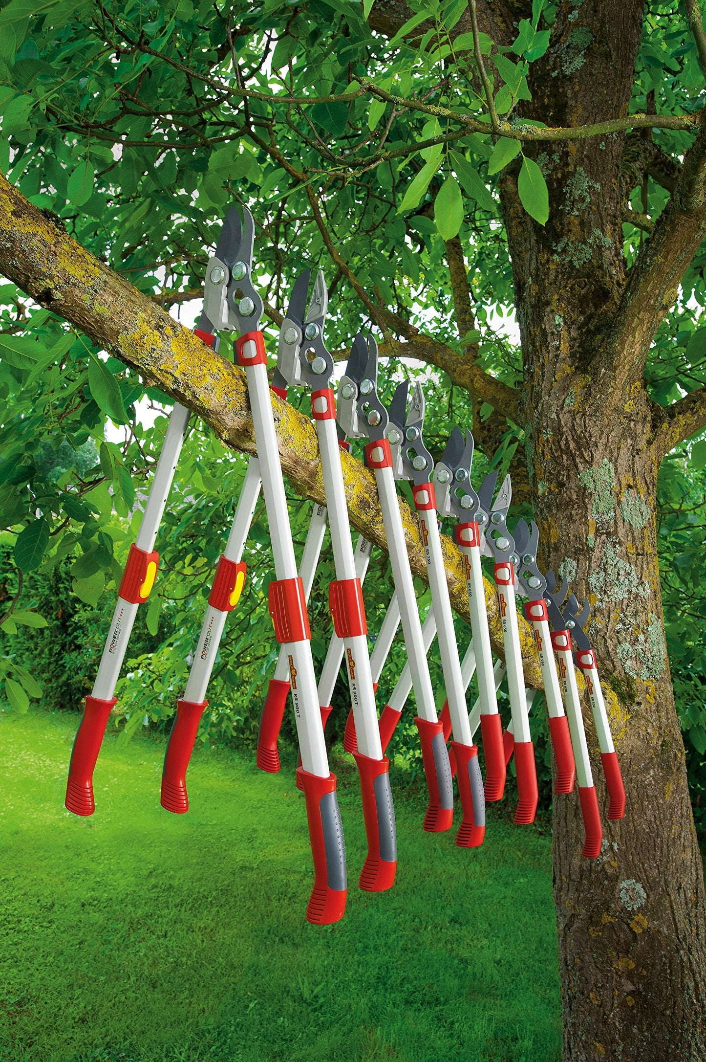 Wolf-Garten RS750 Power Cut Anvil Loppers, Red, 45 mm