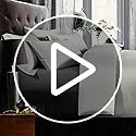 NTBAY 500 Thread Count 100% Egyptian Cotton Super King Fitted Sheet, Super Soft Cozy and Breathable Deep 12" / 30cm Fitted Bed Sheet, Navy