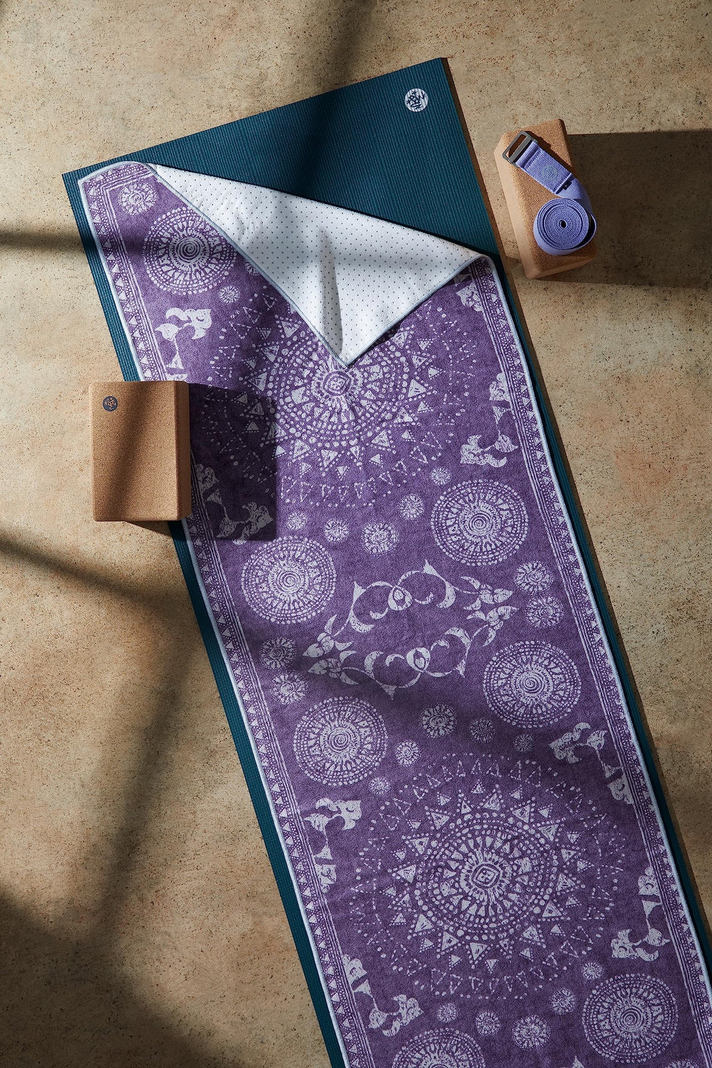 Yogitoes Yoga Mat Towel - Lightweight, Quick Drying Microfiber, Non Slip Skidless Technology, Use in Hot Yoga, Vinyasa and Power, 71 Inch (180cm),