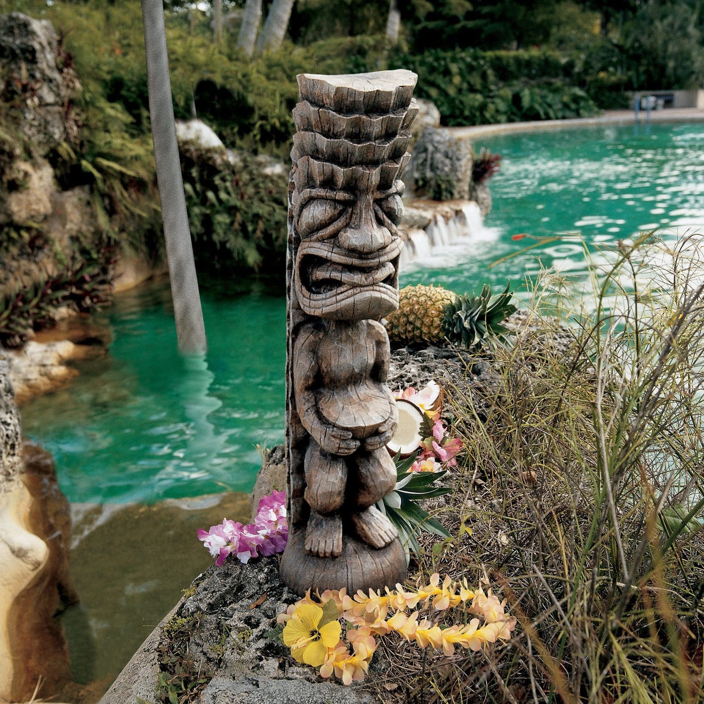 Design Toscano NG31189 the God of the Luau Taki God Statue, Brown