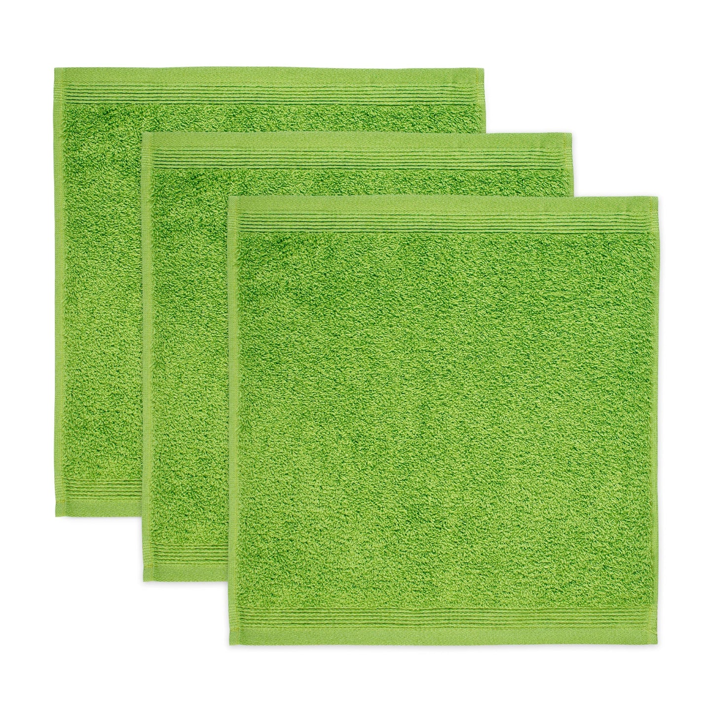 M?ve 3er set Superwuschel soap cloth 30 x 30 cm made of 100% cotton, peridot