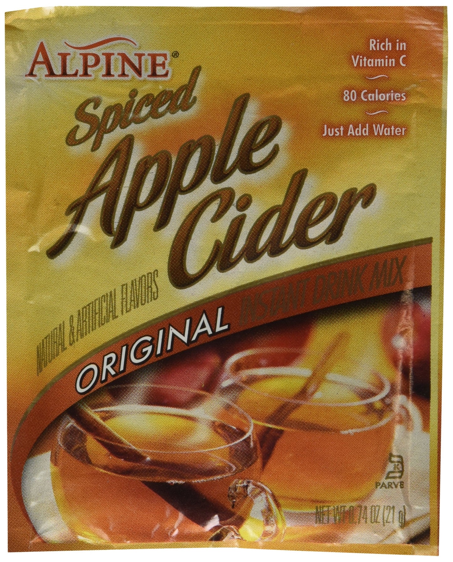 Alpine Spiced Cider Original Apple Flavor Drink Mix , 60 Packets of 0.74-Ounce by Alpine