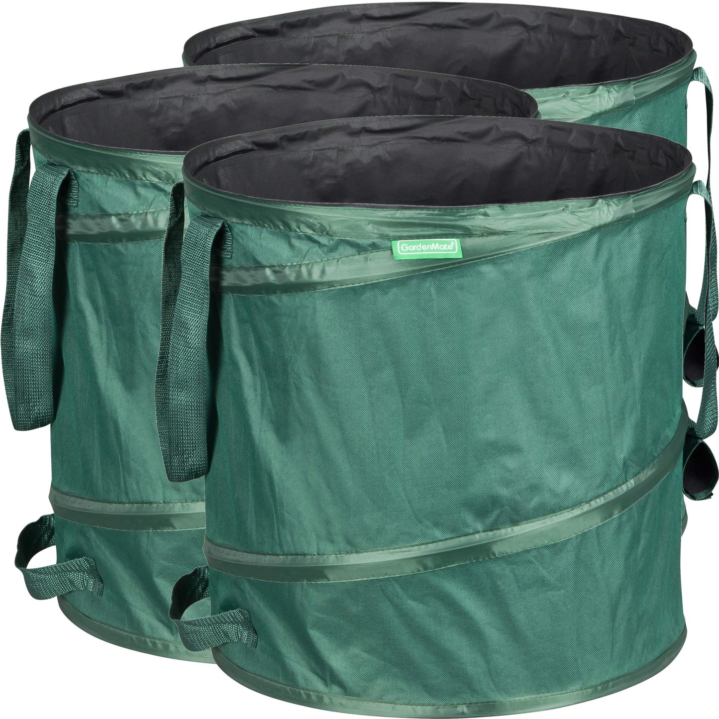 GardenMate pack of 3 x 85L pop-up garden waste bags made of 600D Oxford Polyester (H50 cm, D47 cm)