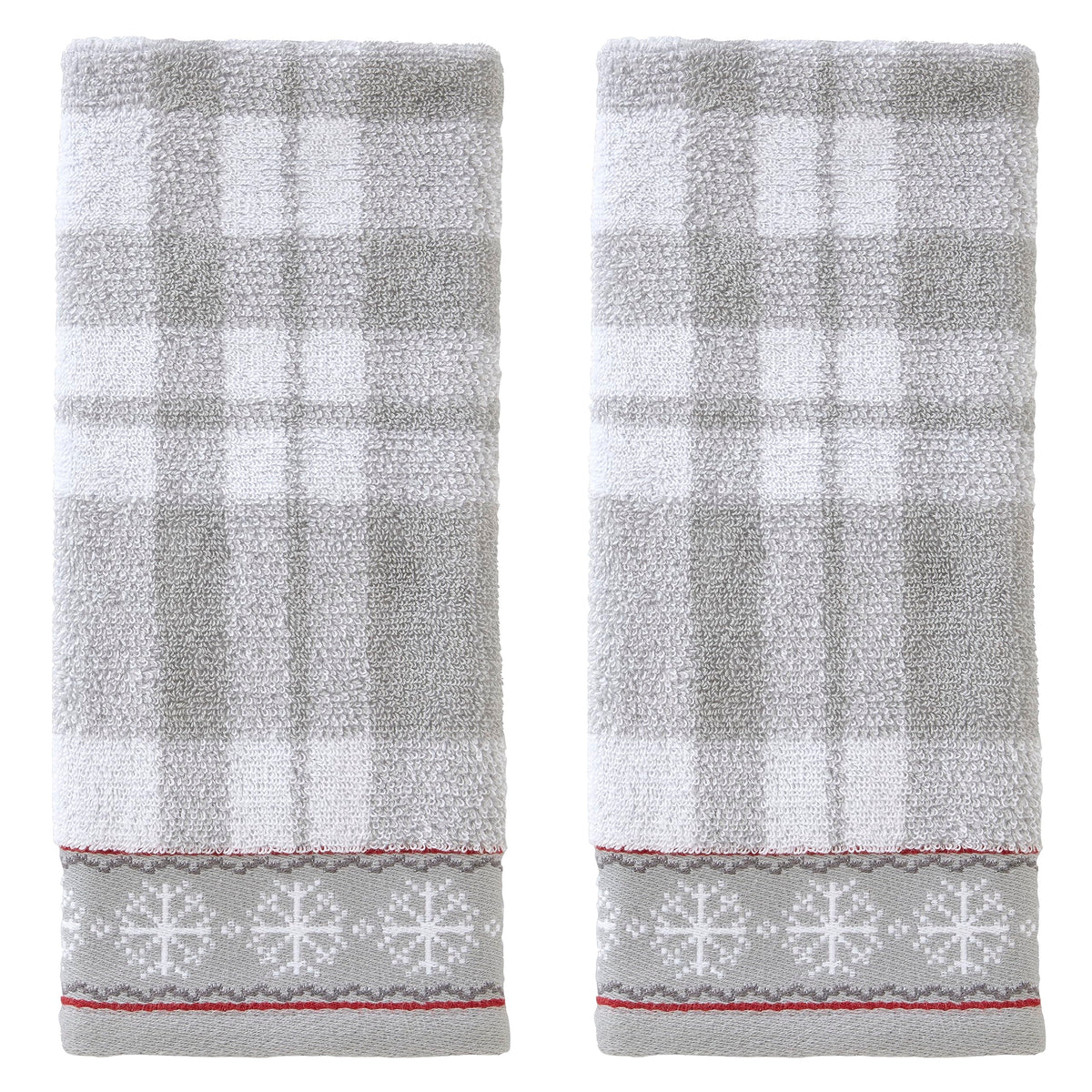 SKL Home Christmas Whistler Plaid Hand Towel Set, 16" x 25", 2 Count
