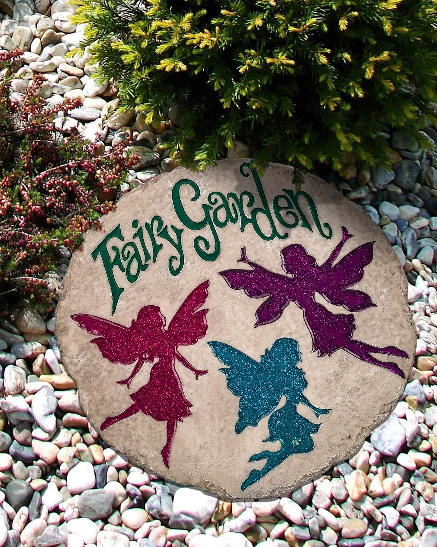 Spoontiques - Garden D?cor - Nana's Garden Stepping Stone - Decorative Stone for Garden - Resin