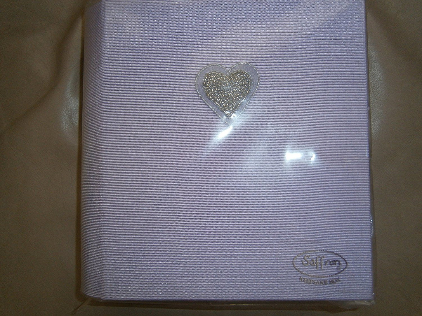 silver lilac wedding keepsakebox