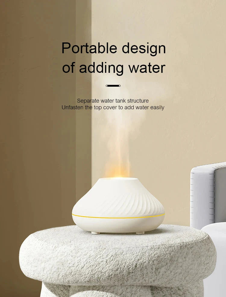 Humidifier with Color Flame Night Light
