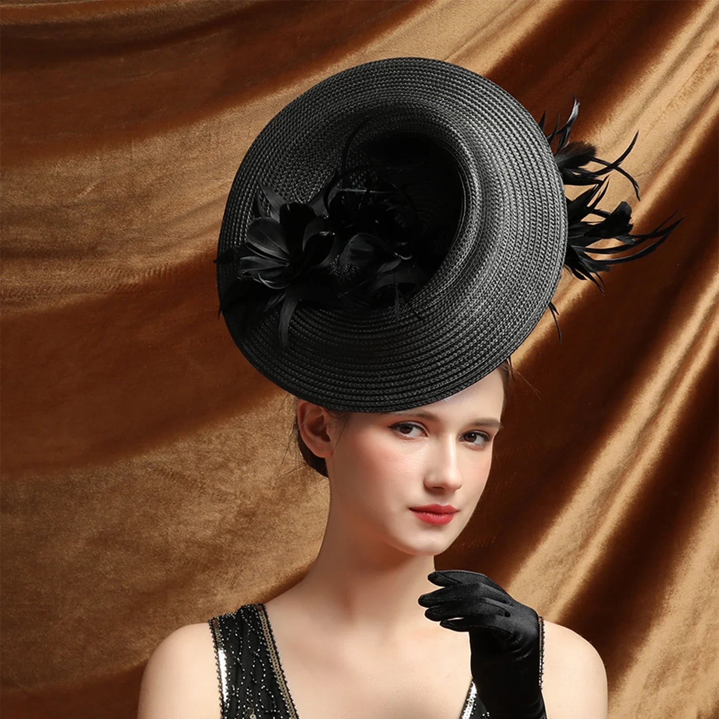 Christmas Sinamay Fascinator Perfect Wedding Hat Unique Derby Party Hat Fashion Church Hats Bride Headband Fascinators for Women