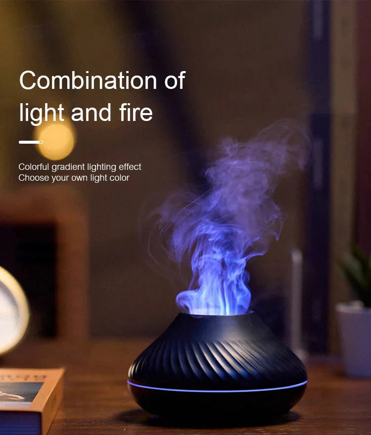 Humidifier with Color Flame Night Light