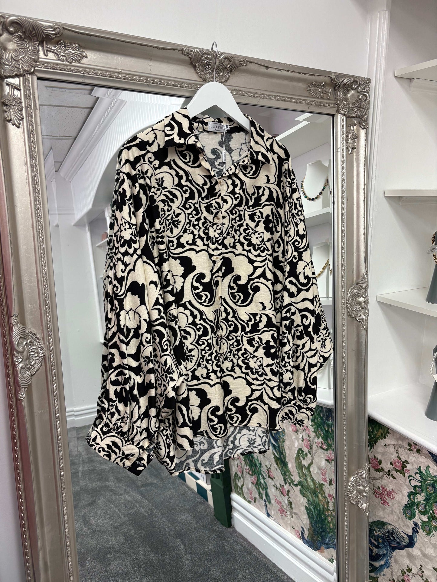 Luxtyle Patterned Blouse – One Size (Fits 8–18)