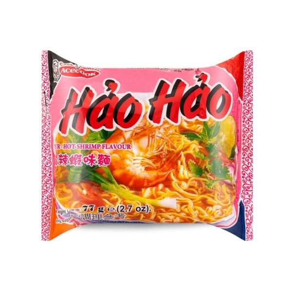 ACECOOK Hao Hao Instant Noodles Hot & Sour Srimp Flavour 77g