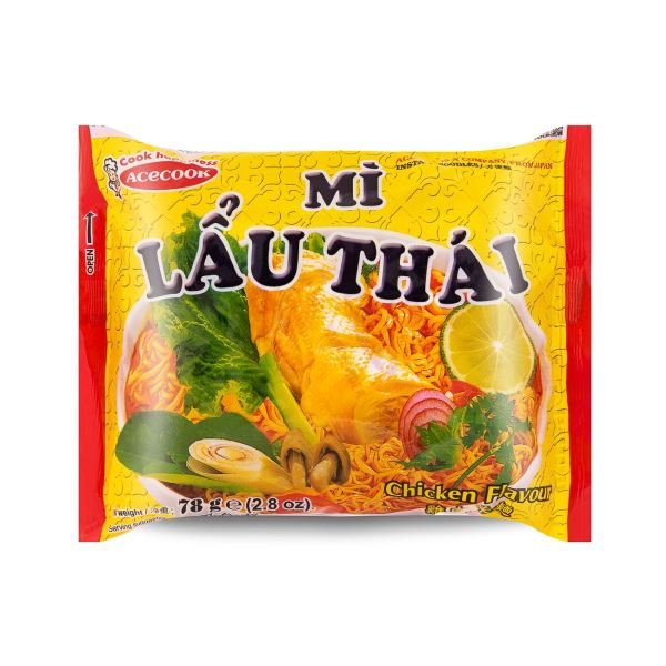 Acecook Instant Noodles Mi Lau Thai Chicken Flavour - Chicken 78g