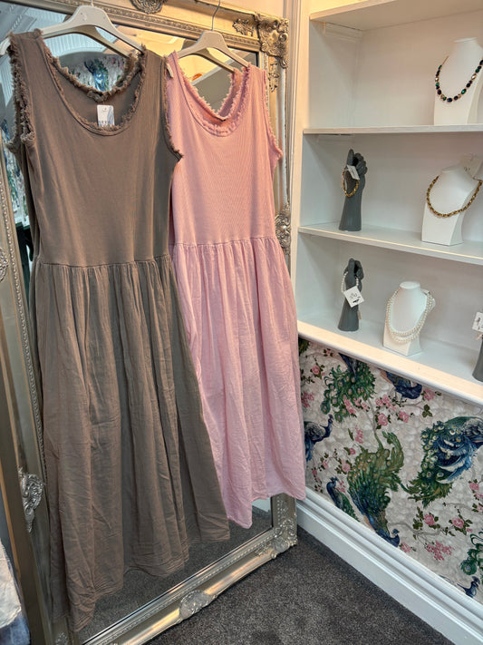 Plain Vest Maxi Dress | One Size Fits 8–18/20