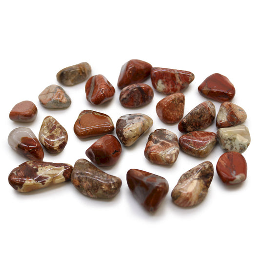 Light Jasper Becciated Small African Tumble Stone