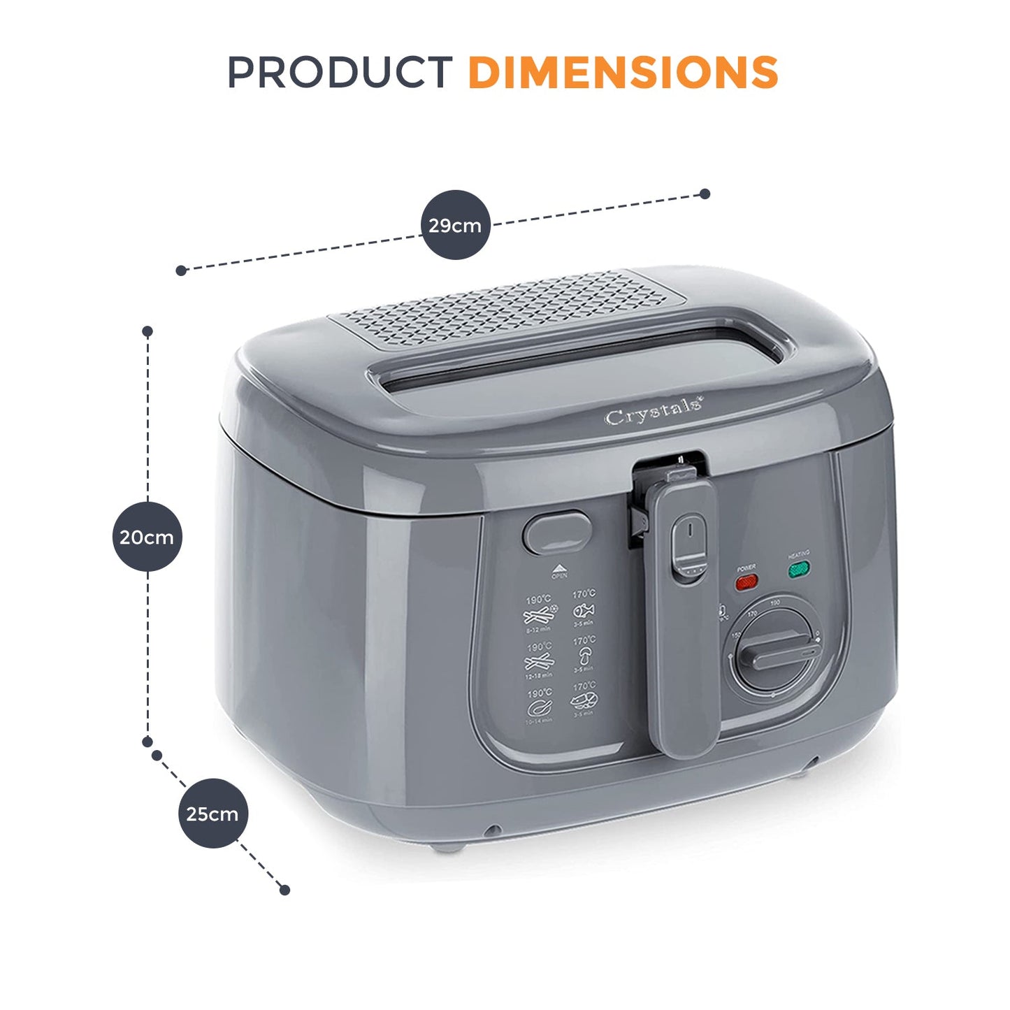 2.5 Liters Deep Fat Fryer - 1800 Watts