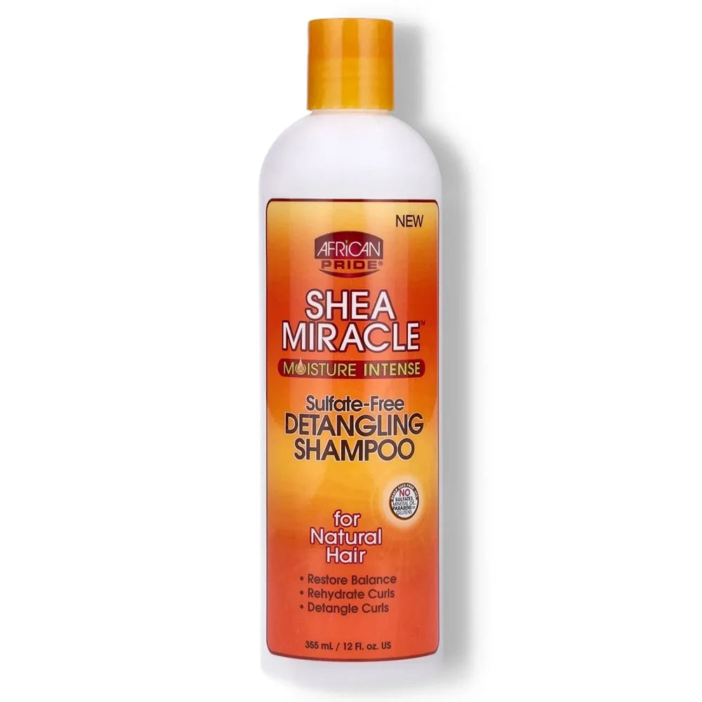 African Pride Shea Miracle Detangling Shampoo 12oz