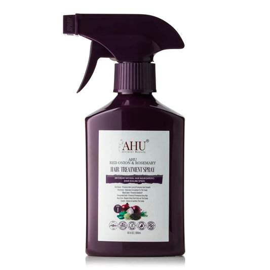 AHU Unravel Beauty Red Onion & Rosemary Hair Growth & Strengthening Treatment Spray for All Hair Types 300ml/10.14 oz